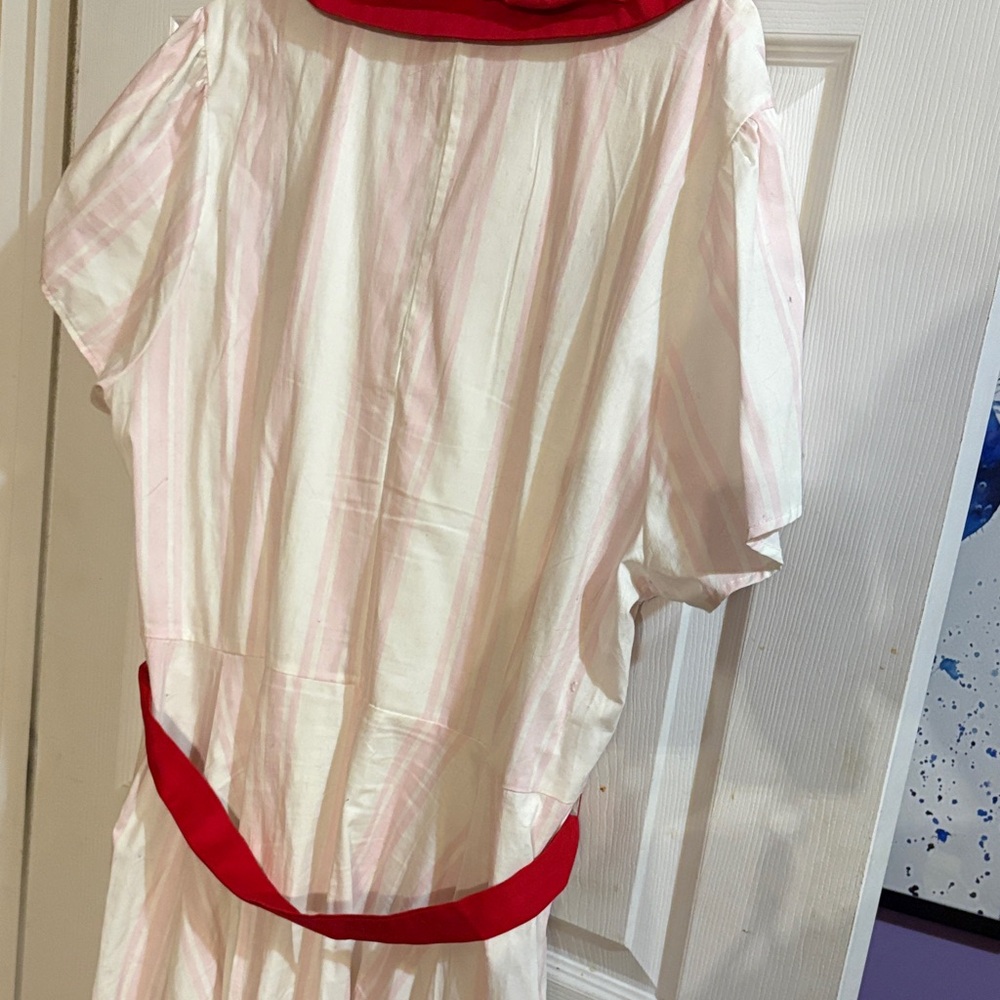 Disney for Unique Vintage White and Red Women's Dress - Picture 6 of 6